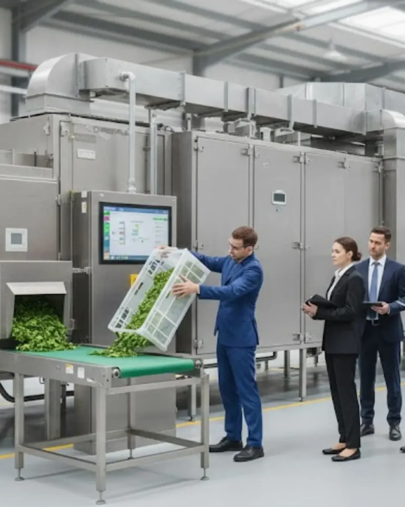 mesin pengering sayur