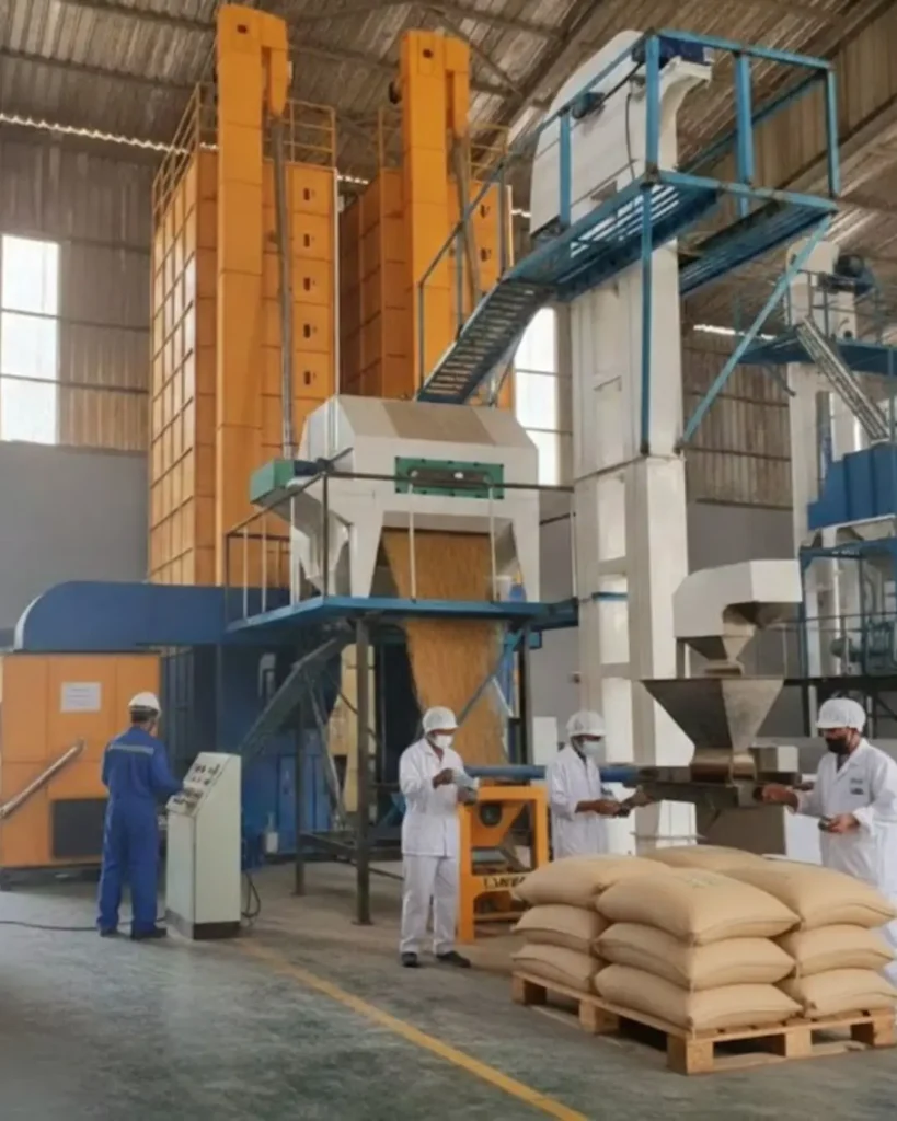 cara kerja mesin pengering padi