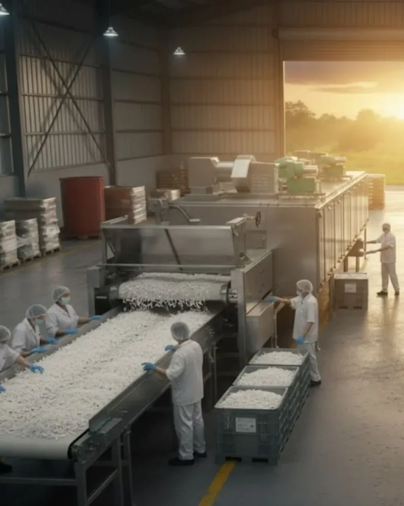 sistem pengering dan conveyor