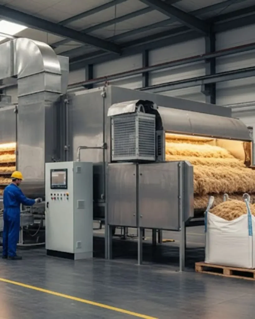 mesin pengering serat