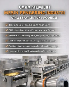 cara memilih mesin pengering industri