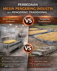Perbedaan Mesin Pengering Industri dan Tradisional