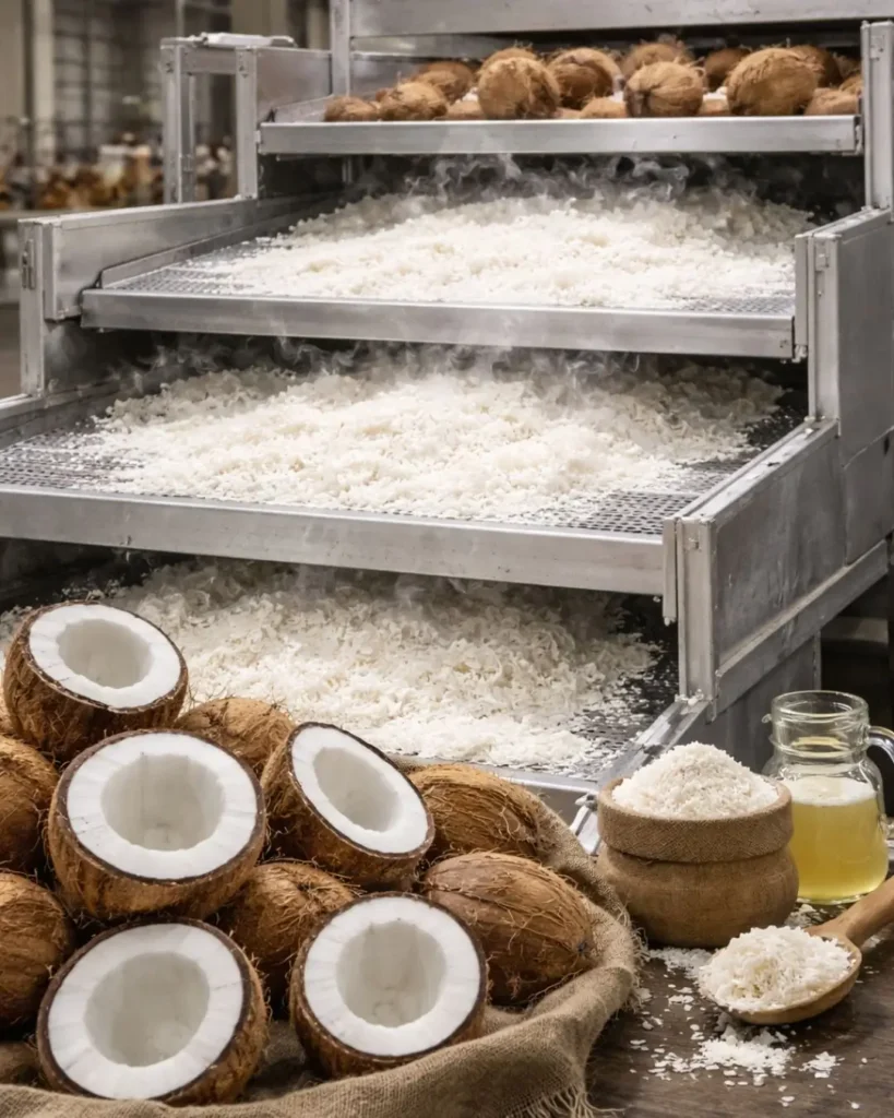 Cara Kerja Mesin Pengering Kelapa Multi Stage